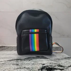 Parker & Hyde Rainbow Stripe Neoprene Backpack NEW parker and hyde Rainbow Stripe neoprene backpack MSRP  main image 4
